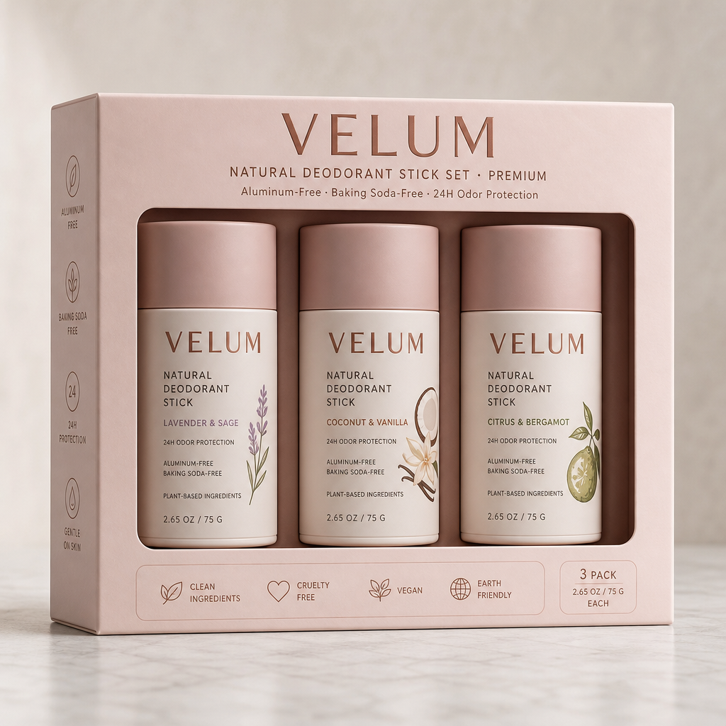 Natural Deodorant Stick Set