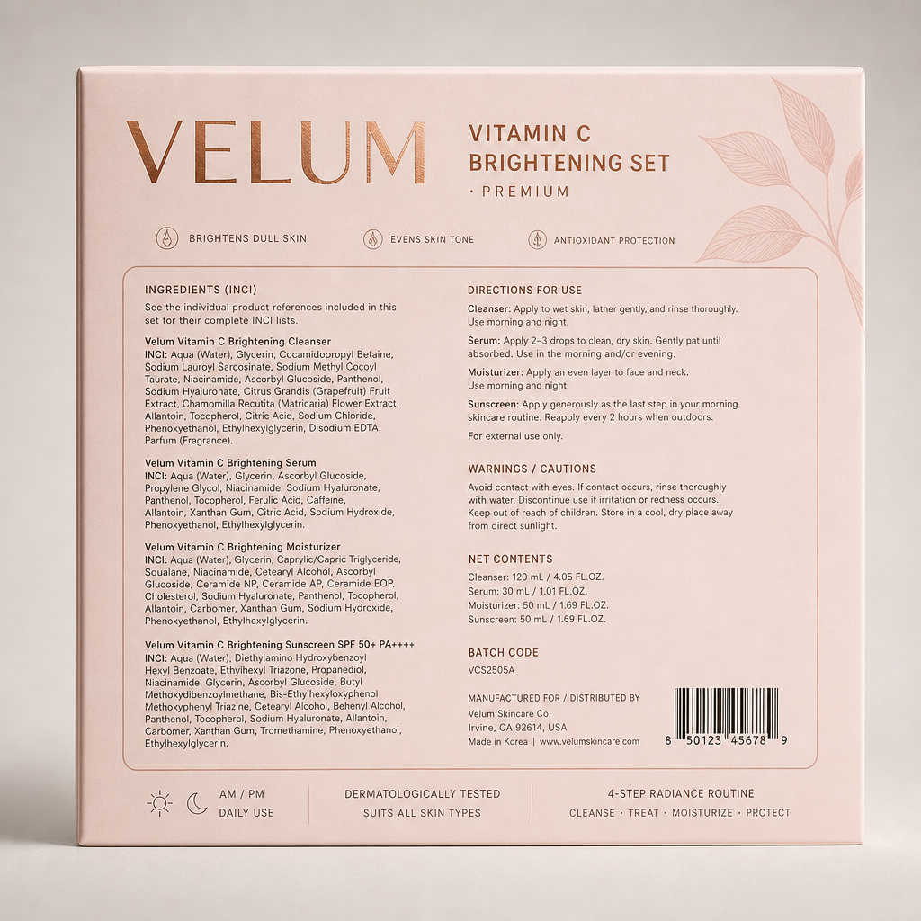 Vitamin C Brightening Set - Label detail view